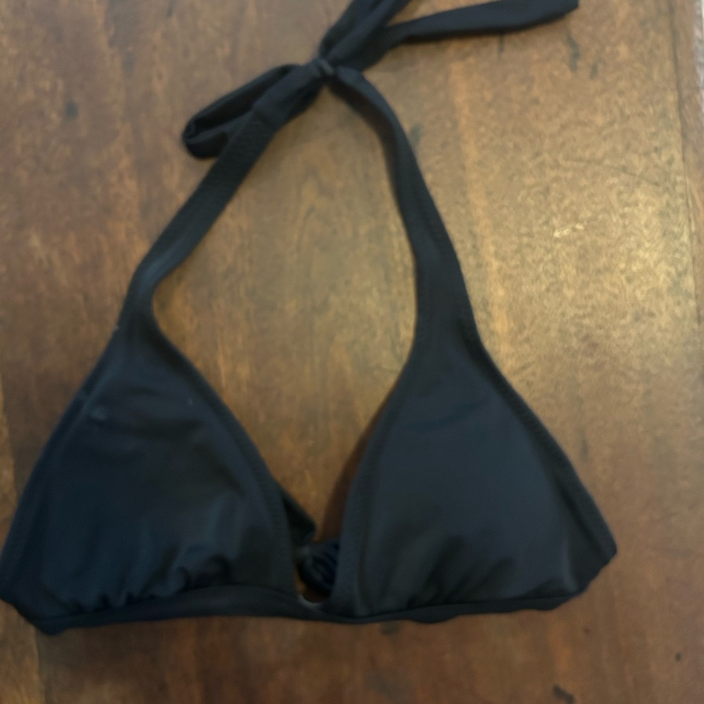 Black Halter Bikini Top